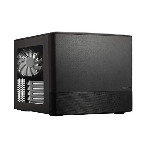 Fractal Design Node 804 - Black - Cube Compact Computer Case - mATX - High Airflow - Modular Interior - 3X Fractal Design Silent R2 120mm Fans Included - USB 3.0 -Window Side Panel - Image 1