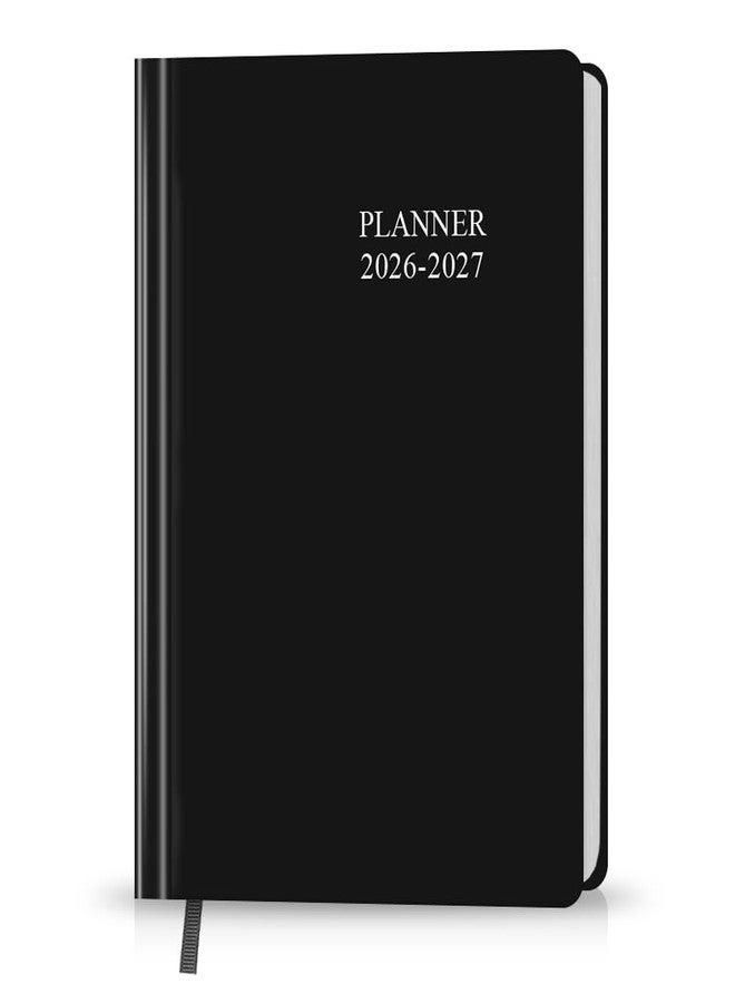 Getvow Planner 2026-2027 - 18 Months (Jan 26 - Jun 27) Agenda Planner 5.8" x 8.5", 2025-2026 Weekly & Monthly Planners with Hard Cover, Black - Image 1