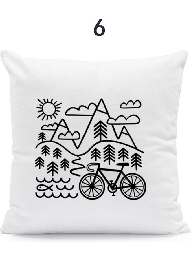 NIBEMINENT Home Decorative Sofa Cushion Cover White/Black