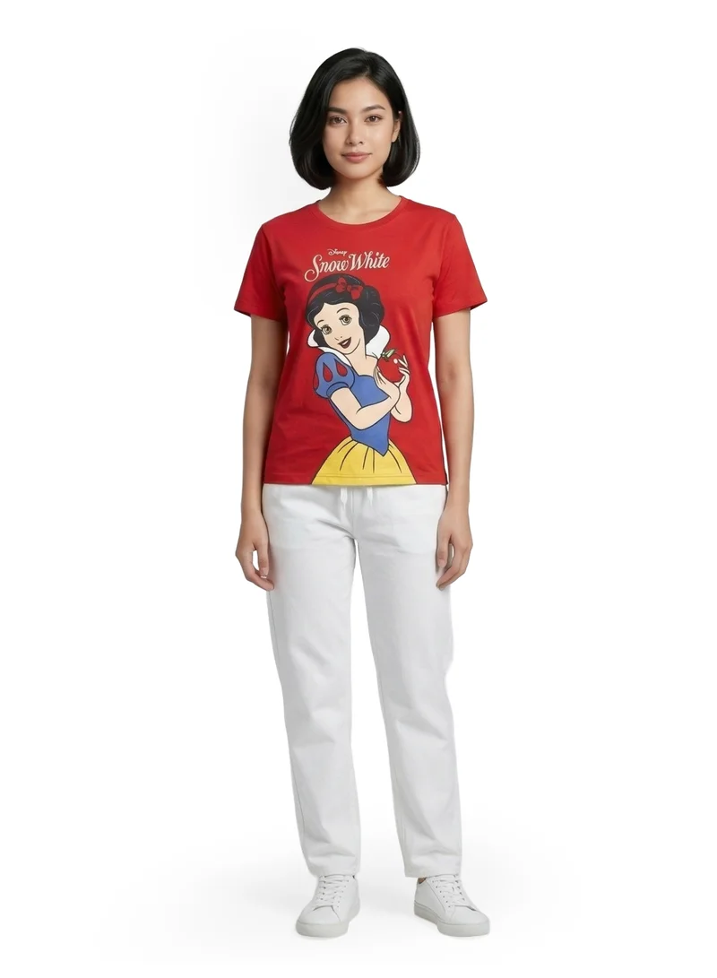 ديزني Disney Snow White Classic Red Women’s T-Shirt