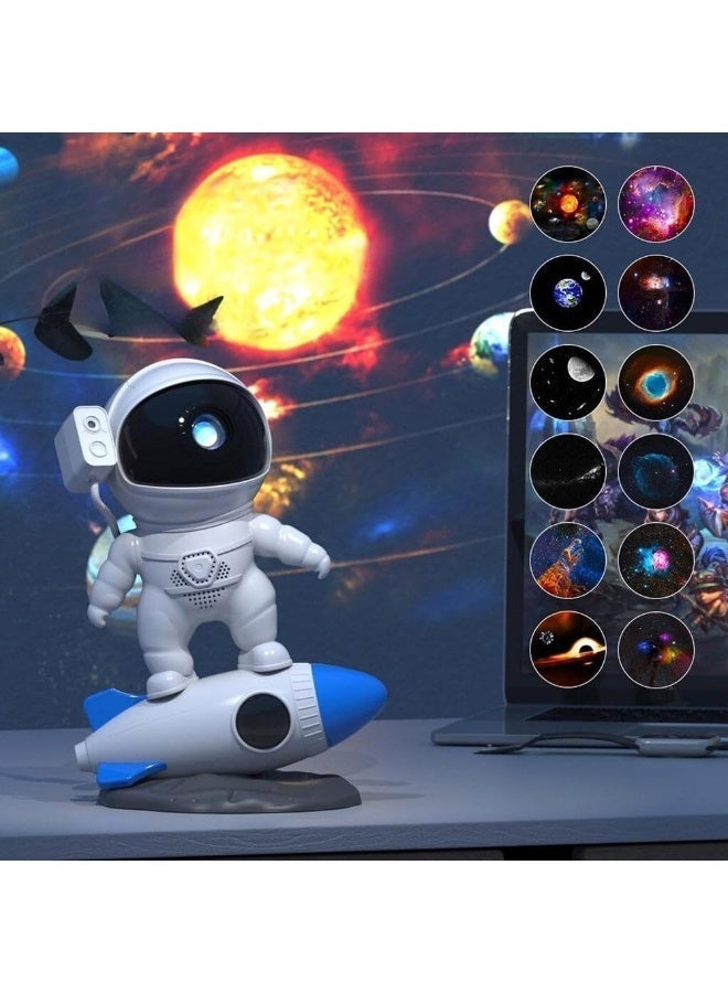 كروني جهاز عرض المجرة Crony Btastronaut، جهاز عرض النجوم مع 12 فيلمًا فضائيًا، جهاز عرض المجرة لغرفة النوم مع مؤقت، جهاز عرض القبة السماوية مع ضوء ليلي، جهاز عرض السديم السقفي للأطفال والكبار، هدية مثالية لغرفة المعيشة أو غرفة الألعاب. - Image 3