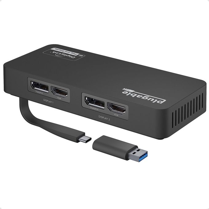 Plugable 4K Displayport And Hdmi Dual Monitor Adapter For Usb 3.0 And Usb-C, Compatible With Windows And Chromeos - Image 4