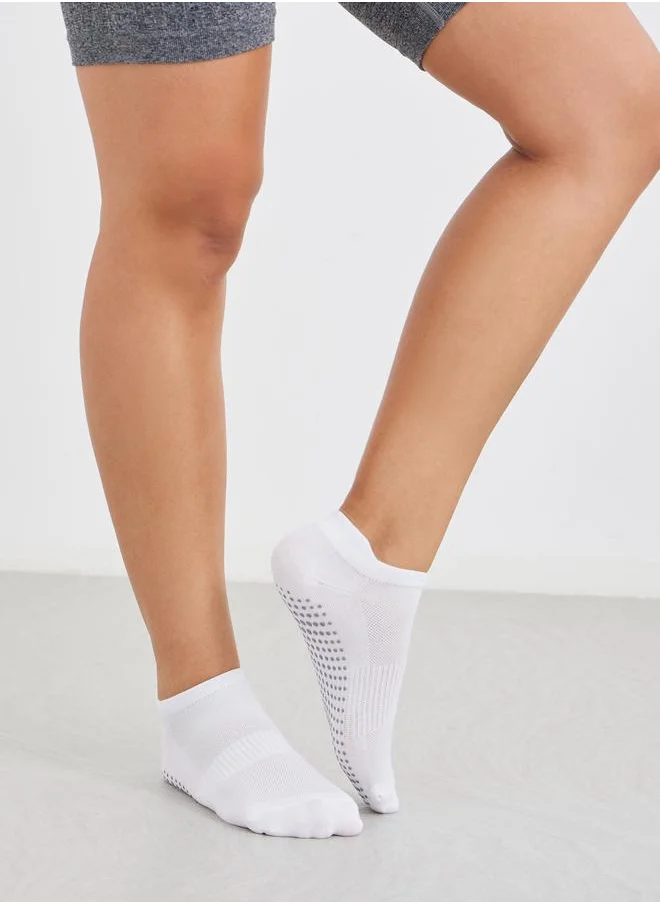 Styli Styli Set of 2 - Multi Breathable Insert Silicon Base Yoga Socks