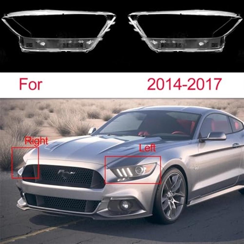 Wivplex Transparent Headlight Lens for Ford Mustang 2014-2017 - Image 4