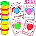 ORIENTAL CHERRY 24 Pack Valentines Cards With Playdough for Kids Classroom Exchange  Unisex Valentines Day Party Favors - Image 4