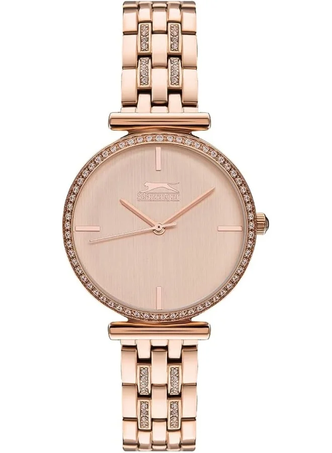 سلازنجر SLAZENGER Women Analog Rosegold Dial Watch -SL.9.6527.3.02