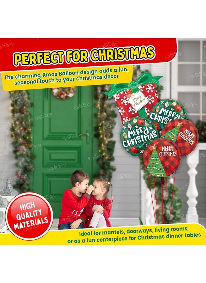 Zest 4 Toyz Christmas Balloon Decoration Set Pack of 5 Christmas Decor Includes 5 Festive Balloons Merry Christmas Design Ideal for Christmas Party Home Office Indoor Outdoor Celebration - pzsku/Z9664DC9160A643DE2DDFZ/45/_/1741429392/da04fc1b-a175-4826-a4cc-91b226cef79f