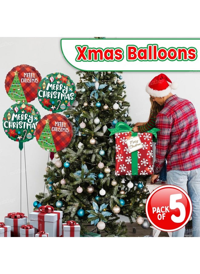 Zest 4 Toyz Christmas Balloon Decoration Set Pack of 5 Christmas Decor Includes 5 Festive Balloons Merry Christmas Design Ideal for Christmas Party Home Office Indoor Outdoor Celebration - pzsku/Z9664DC9160A643DE2DDFZ/45/_/1741429397/486d2303-94b9-4004-93a5-1cc7c892d497