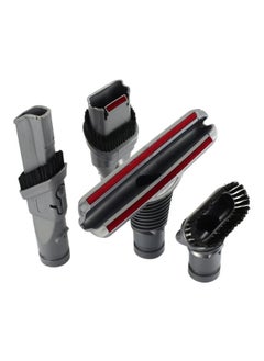 NIBEMINENT 4-Piece Brush And Adapter Kit For Dyson Vacuum Cleaner DW2285 Grey/Black/Red  - Image 1