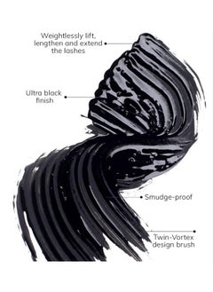 FARMASI Mascara Infinilash, Ultra Black Finish, Weightless Length, Twin-Vortex Design Brush 0.33 Fl Oz  - Image 3