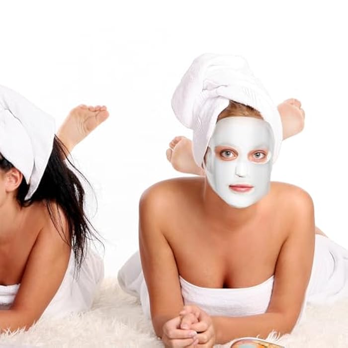 COMNICO 2 Sheets Silicone Face Mask Cover, Reusable Anti-Wrinkle Face Mask Holder Moisturizing 3D Facial Mask Cover Prevent Evaporation Falling Skincare Beauty Spa(Transparent + Gold) - Image 5