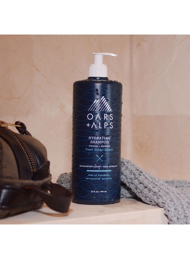 Oars + Alps Men'S Sulfate Free Shampoo, Infused With Kelp And Algae Extracts, Fresh Ocean Splash, 32 Fl Oz - Image 2