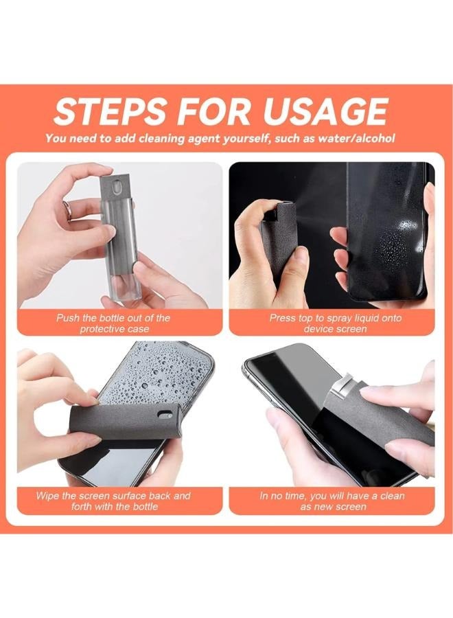 10ml Screen Cleaner Touchscreen Mist Cleaner Fingerprint-Proof Screen Cleaner Spray Microfiber Cloth Reusable Monitor Cleaner for All device screen - Image 4