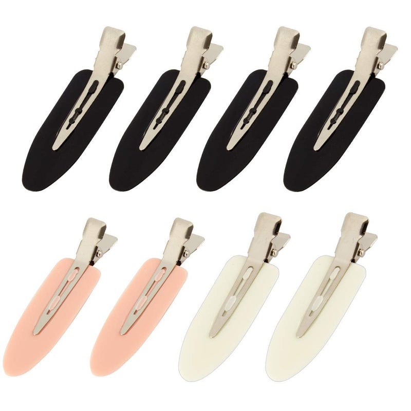 MADHOLLY 8Pcs No Bend No Crease Hair Clips- Styling Duck Bill Clips Alligator Hair Barrettes for Styling Sectioning, Small Gifts for Women Girls Salon Hairstyle Hairdressing Bangs Waves Makeup - Image 1