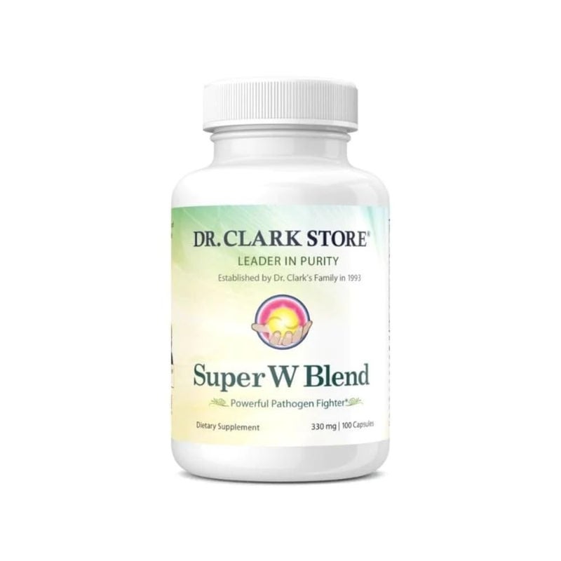 Dr Clark Store Dr Clark Wormwood Super W Blend 330 mg 100 Gelatin Capsules