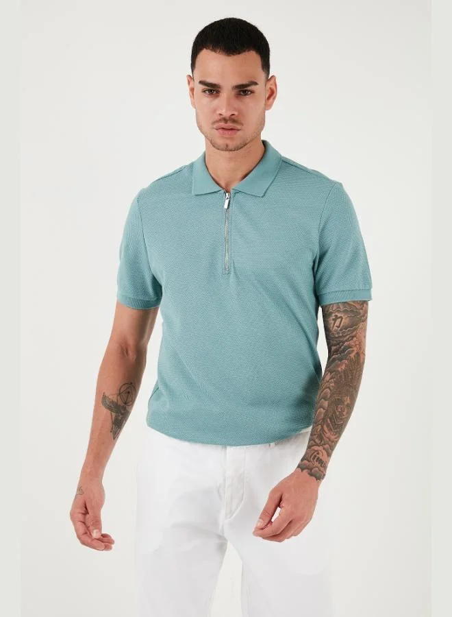 Buratti Cotton Regular Fit Zip-Up Polo Collar T-Shirt Men's POLO COLLAR T-SHIRT 5902915