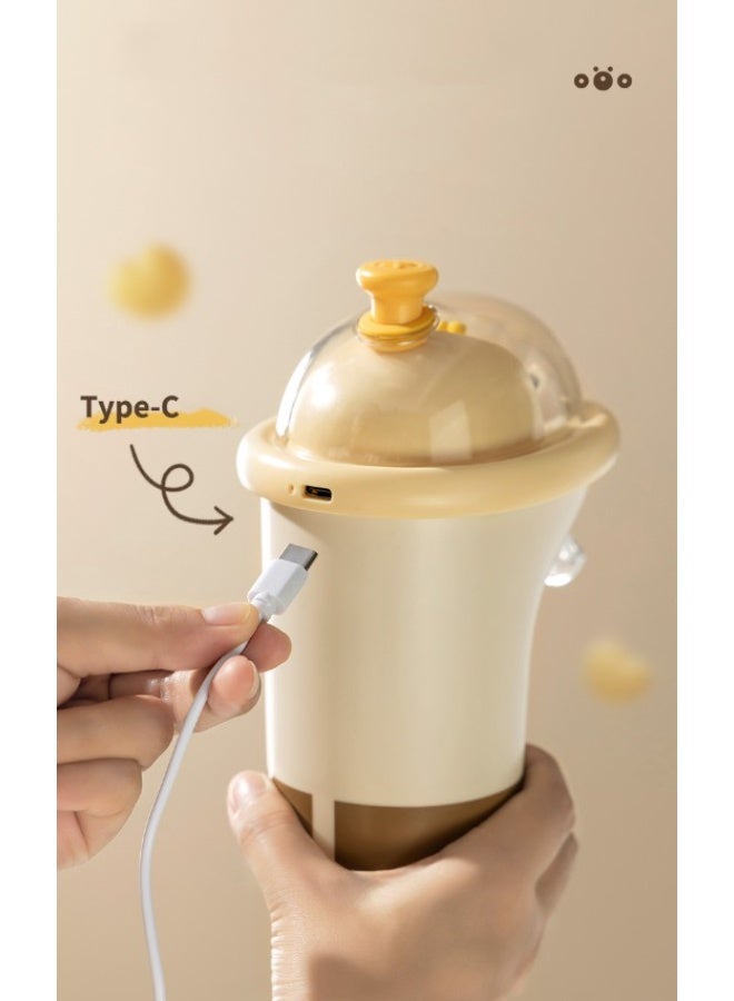 HOMESTAR Yellow Electric Water Pump | 55cm Extended Silicone Tube | USB-C Rechargeable Portable Dispenser | One-Touch Operation Plug & Play | Perfect For Water Jugs/Water Dispensers | For Home & Office Use | Low-Noise High-Efficiency Pump - Image 4