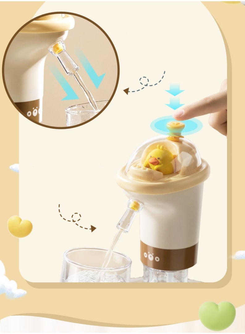 HOMESTAR Yellow Electric Water Pump | 55cm Extended Silicone Tube | USB-C Rechargeable Portable Dispenser | One-Touch Operation Plug & Play | Perfect For Water Jugs/Water Dispensers | For Home & Office Use | Low-Noise High-Efficiency Pump - Image 1