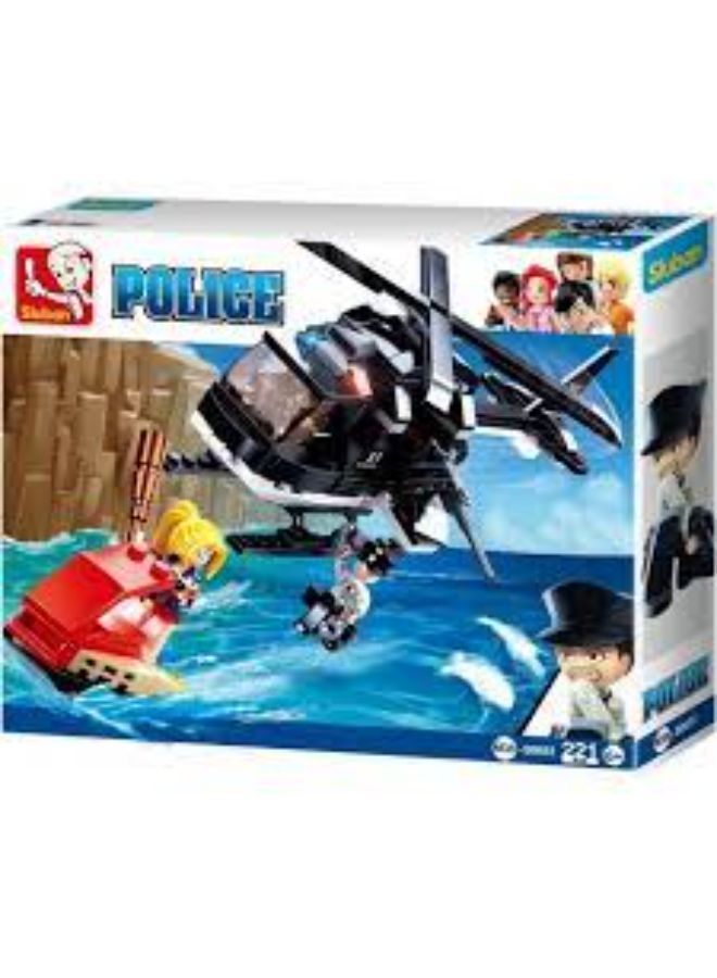 بوليس MMX Sluban Police Ii-Assault Helicopter 221pcs