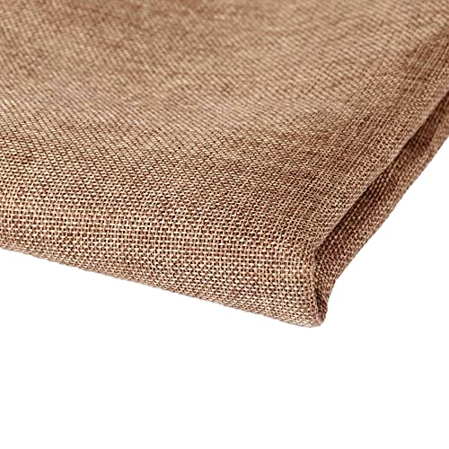 Flushbay Speaker Grill Cloth Linen Single Layer Speaker Fabric Protective Dustproof Mesh Cloth Stereo Fabric Replacement for Home Stage Speakers, Media Cabinet, KTV Box (Brown, 50 * 146cm) - Image 1