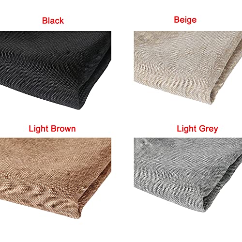 Flushbay Speaker Grill Cloth Linen Single Layer Speaker Fabric Protective Dustproof Mesh Cloth Stereo Fabric Replacement for Home Stage Speakers, Media Cabinet, KTV Box (Brown, 50 * 146cm) - Image 3