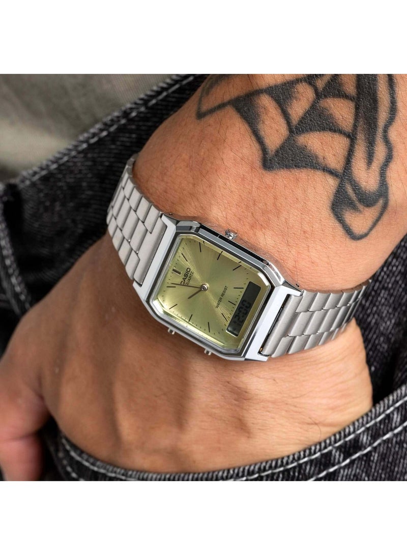CASIO Watch Vintage Unisex Analog-Digital - AQ-230A-9AMQYDF - Image 3