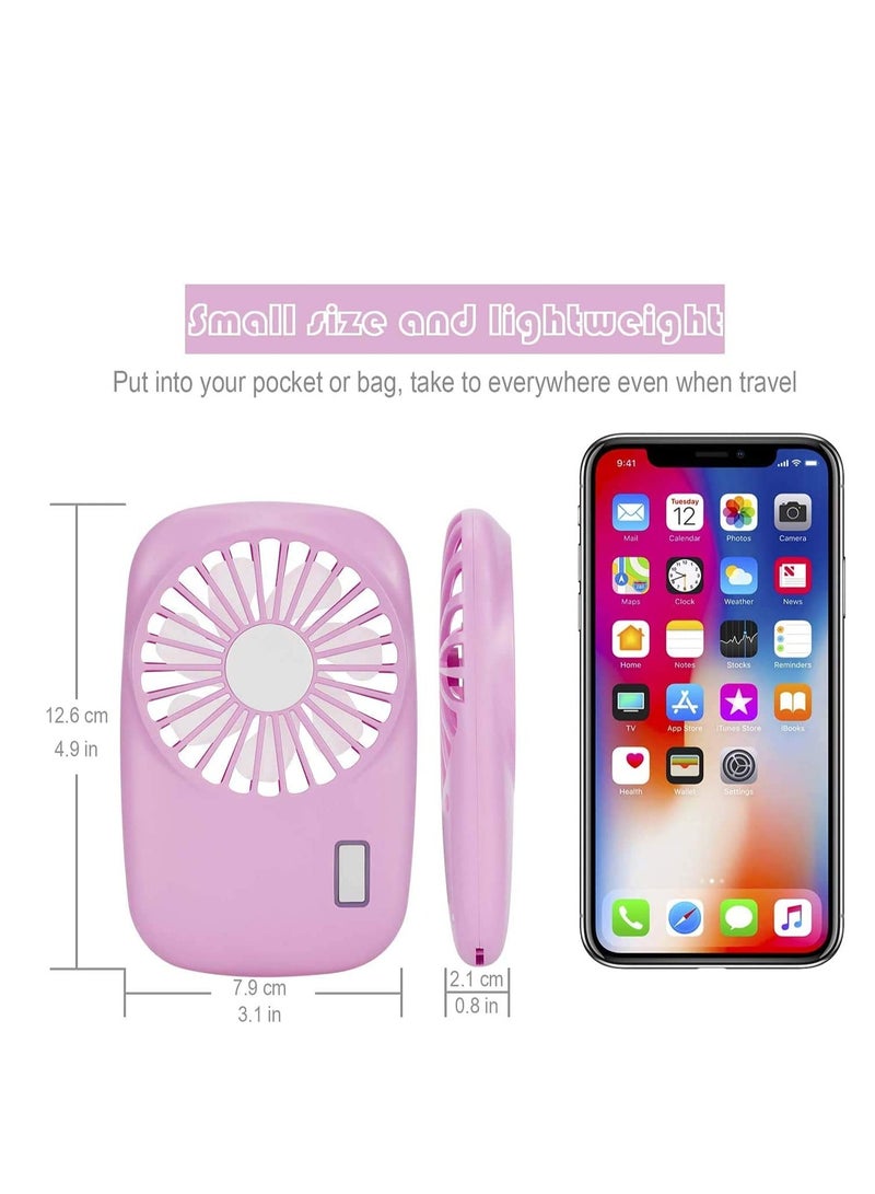 عربست مروحة صغيرة وقابلة للحمل باليد وقابلة لإعادة الشحن عن طريق USB للسفر - Image 4