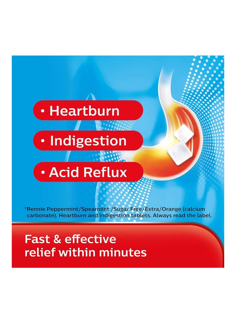 Regnier - Pack Of 72 Rennie Peppermint Heartburn Tablets - Image 1