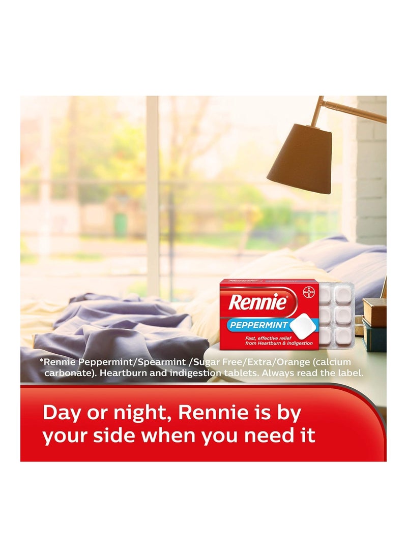 Regnier - Pack Of 72 Rennie Peppermint Heartburn Tablets - Image 1