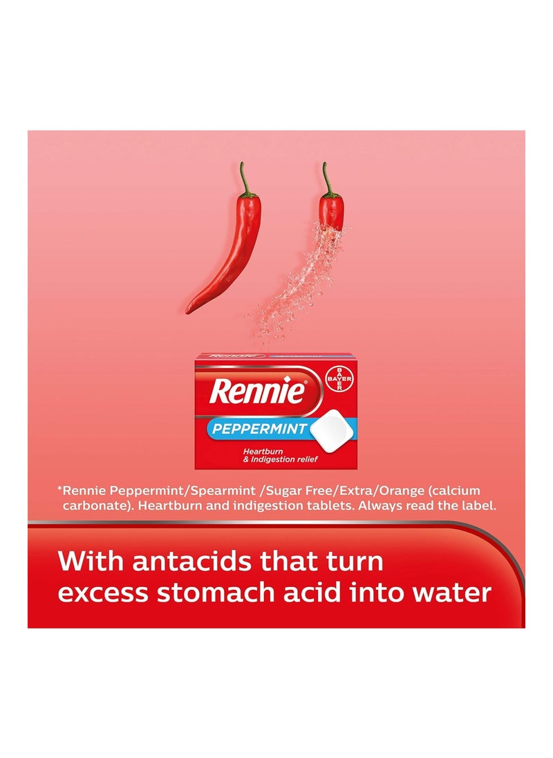 Regnier - Pack Of 72 Rennie Peppermint Heartburn Tablets - Image 1