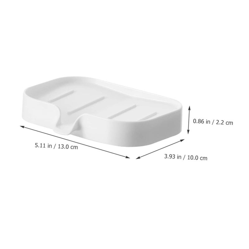 Self Draining Soap Dish Wall Mounted Soap Holder Space Saving Design for Bathroom Shower Sink - Image 4