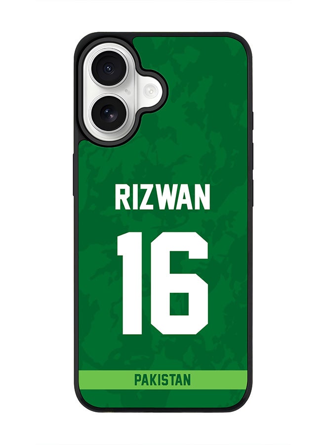 Stylizedd iPhone 17 Case, [Compatible with MagSafe] Slim Magnetic cover Phone Case iPhone 17 -Pakistan Mohammad Rizwan, Jersey No 16 - Image 1