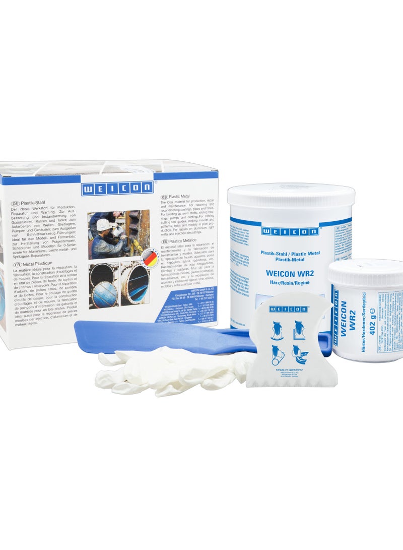 Weicon Wr2 Epoxy Resin Plastic Steel, 2 Kg, For Metal With High Abrasion - Image 1
