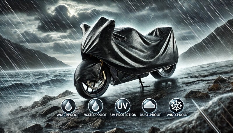 Kemo Sabe Black Motorcycle Canvas Waterproof 4 Seasons - Resistant to 60 Degrees (Special Production Tent Fabric) L Size - Image 4