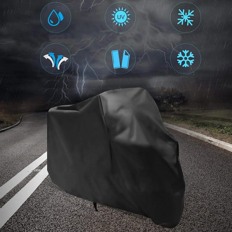 Kemo Sabe Black Motorcycle Canvas Waterproof 4 Seasons - Resistant to 60 Degrees (Special Production Tent Fabric) L Size - Image 3
