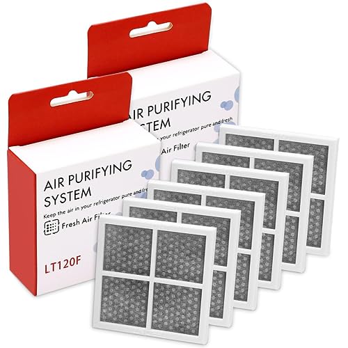 Funmit LT120F Refrigerator Air Filter Replacement for LG LT120F Kenmore Elite 46-9918 469918 9918 Replaces ADQ73214402 ADQ73214403 ADQ73214404-6 Pack - Image 1