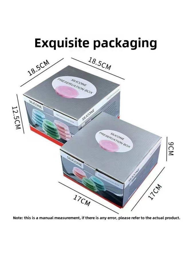 Silicone Lunch Box Food Grade Portable Travel Outdoor Sports Large Capacity Compressible Silicone Tableware Folding Bowl-Specifications:600ml-Color:Pink  - Image 3