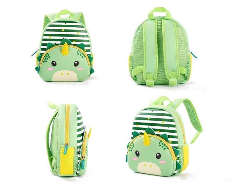 KK CRAFTS Preschool Backpack Toddler Neoprene Animal Schoolbag Lunch backpack for Kids Boys Girls(Dinosaur) - Image 2