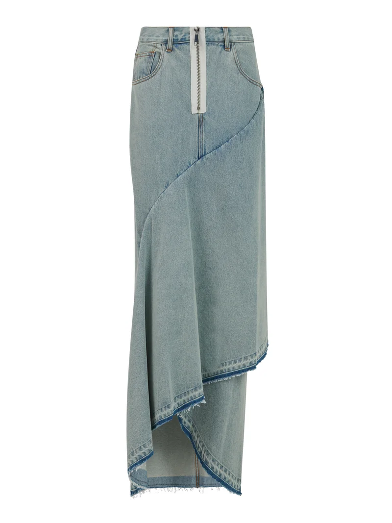 leem Ruffle detail Maxi Skirt