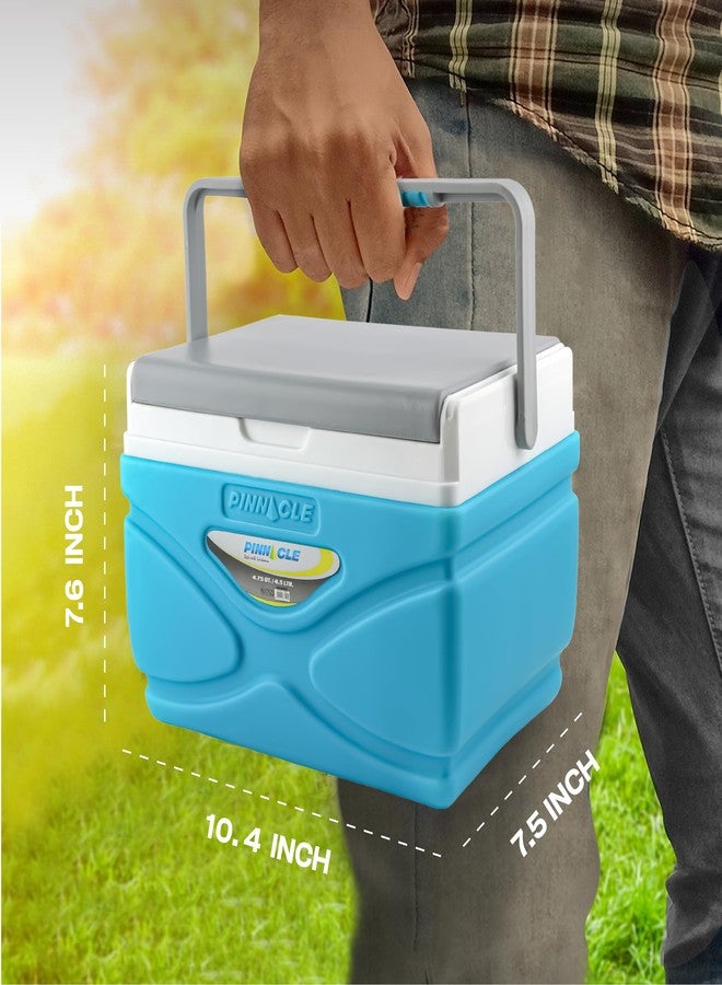 Pinnacle Prudence 4.5L Chiller Ice Box | Fits 6 Cans | Hold Ice Upto 24hrs | Lid Used as Tray | Portable Insulated Cooler IceBox for Car Travel,Camping,Parties,Medical,Picnics,Sports (Hydra) - Image 2