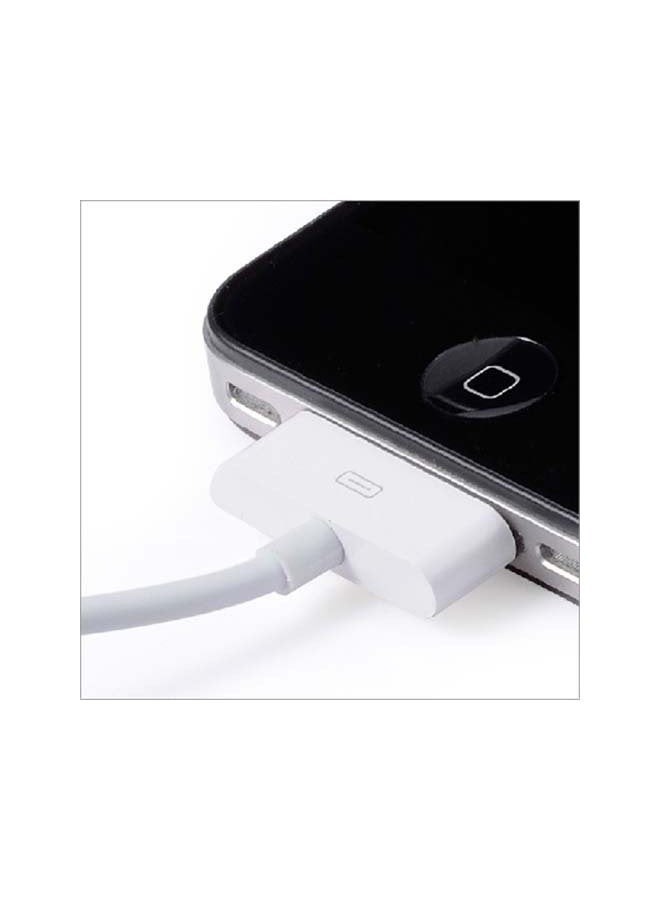 Taimi 30-Pin To USB Data Sync And Charging Cable for iPhone White 2m(2-Pieces)  - Image 2
