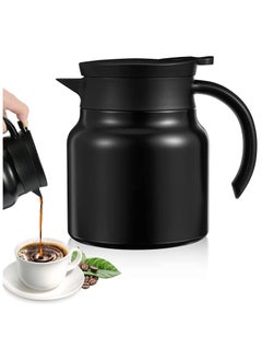 Thermal Coffee Carafe 28Oz Coffee Carafes Tea Pot For Keeping Hot Stainless Steel coffee Double Walled Vacuum Thermal Carafe Insulated Coffee Dispenser with Removable Tea Infuser