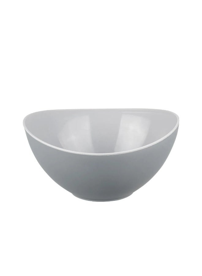 دانيا طقم تقديم السلطة بلاستيك مكون من زبدية كبيرة مع 4 زبادي صغيرة مع ملعقة وشوكة  7 قطعة - Image 2