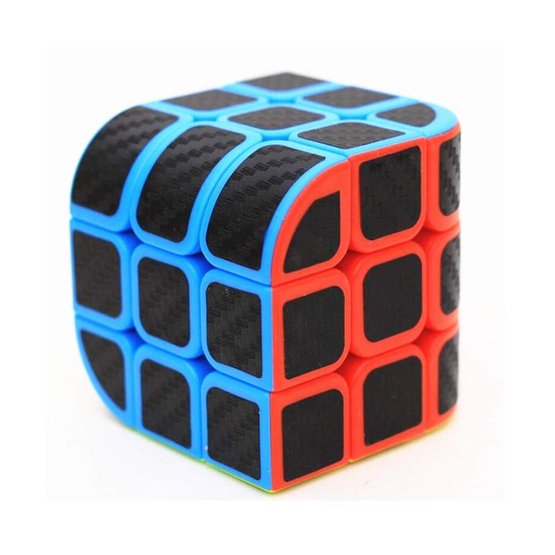 CuberSpeed Curve 3X3 Carbon Fiber Sticker Penrose Speed Cube Penrose Cube Stickerless with Black Sticker Puzzle - Image 3