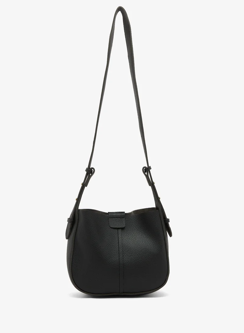 Ella Black Slouch Shoulder Bag