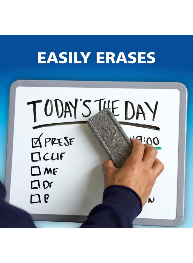 Expo Magnetic Dry Erase Markers with Eraser Fine Tip Black 4 Count - Image 3