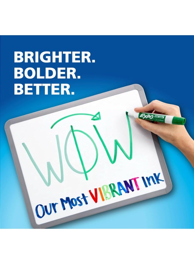 Expo Magnetic Dry Erase Markers with Eraser Fine Tip Black 4 Count - Image 2