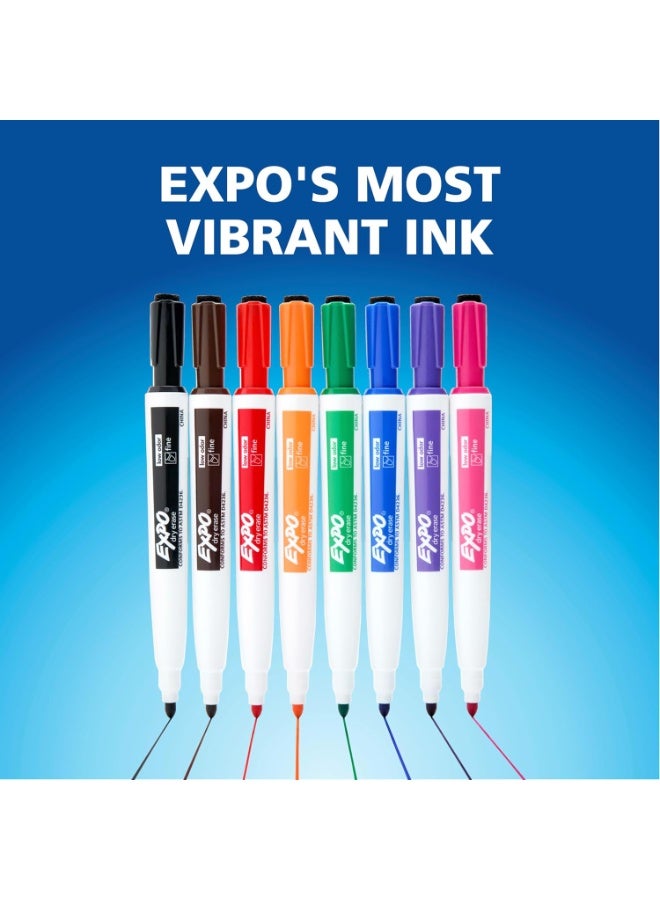 Expo Magnetic Dry Erase Markers with Eraser Fine Tip Black 4 Count - Image 4