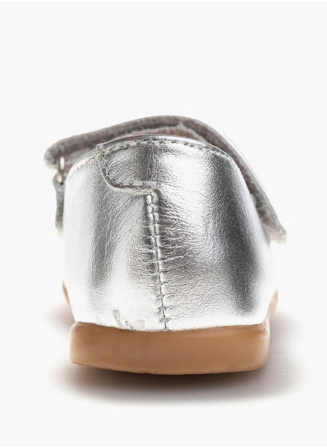 Pablosky Girls' Bow Accent Mary Jane Shoes with Hook and Loop Closure  - Image 3