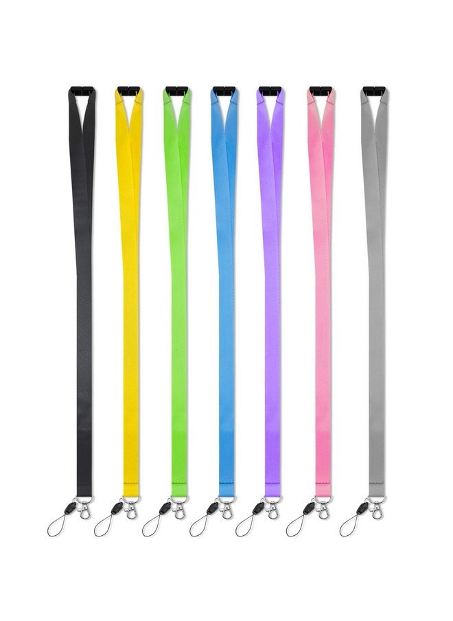 Lanyard 7 Pack Lanyards For Keys Id Badge Holder Safety Breakaway Lanyard For Card Id Holder Black Blue Yellow Green Purple Grey Pink Lanyards For Id Badges - pzsku/Z96660B09B65B5CDACCAFZ/45/_/1721910490/1e92afb3-2fec-433b-b165-6b87080d384f